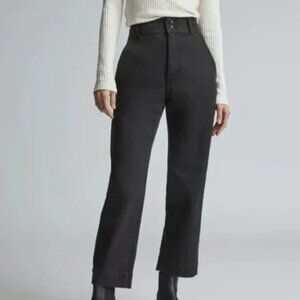 NWOT Everlane The Organic Straight Leg Pant Womens 10 Black